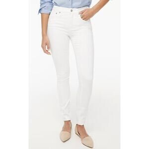 J.Crew Factory Petite 9 Inch High Rise Skinny Jean White Size 29P NWOT